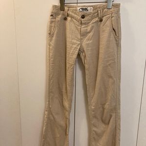 Mountain Khaki linen bootcut khaki pants